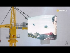 Israeli crane installation with a lighting project