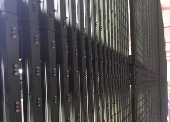 High Transparency P25 Curtain Display Panel Ultra Thin See Through Transparent Led Screen Glass Window Wall